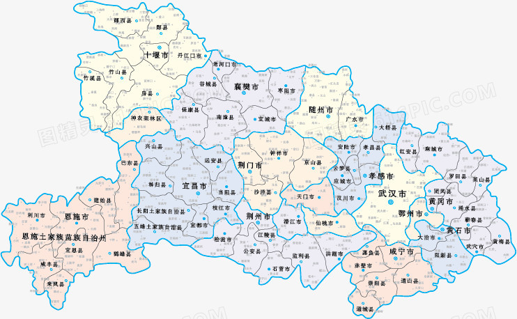 湖北省地图高清版最新概览